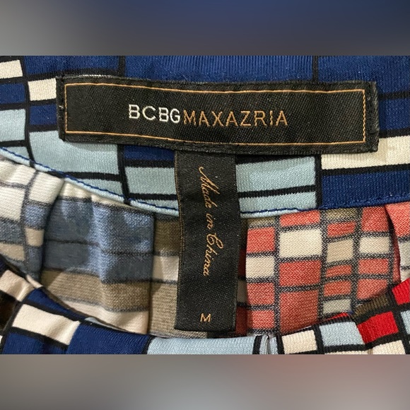 BCBGMaxAzria Graphic Artistic Sleeveless Mini Dress - Picture 8 of 9